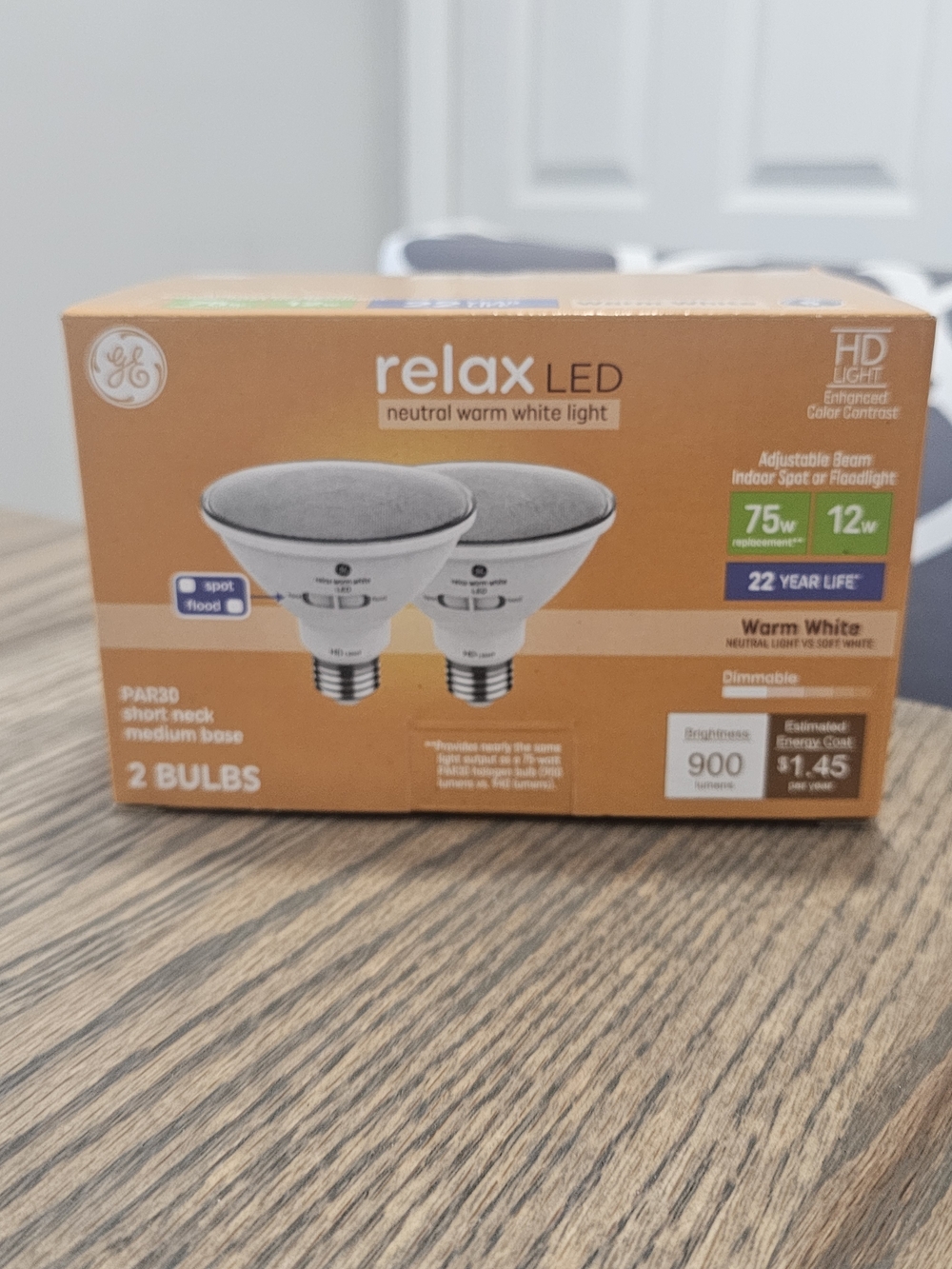 GE Relax LED Warm White PAR30 LED Bulbs (2-Pack)